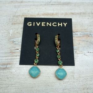 Givenchy Goldtone Crystal Drop Earrings